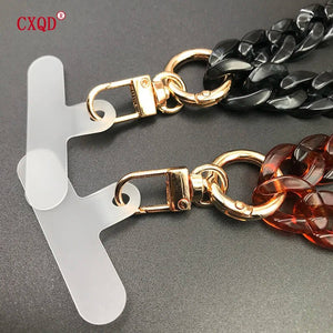 120cm Bevel Design Anti-lost Phone Lanyard Rope Neck Strap Colorful Portable Acrylic Cell Phone Chain Accessories Gifts Outdoor - Essential Love Store