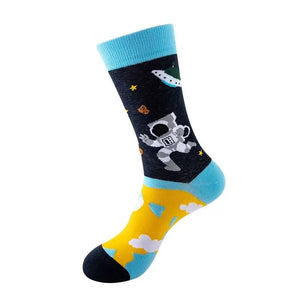 1pair PLUS SIZE 41-46 Combed Cotton Fashion Hip Hop Man woman Socks Harajuku fruit Skateboard animal Happy Socks Funny Sokken - Essential Love Store