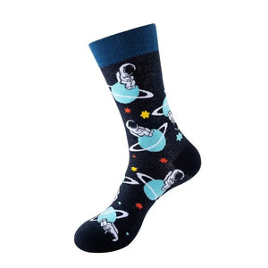 1pair PLUS SIZE 41-46 Combed Cotton Fashion Hip Hop Man woman Socks Harajuku fruit Skateboard animal Happy Socks Funny Sokken - Essential Love Store