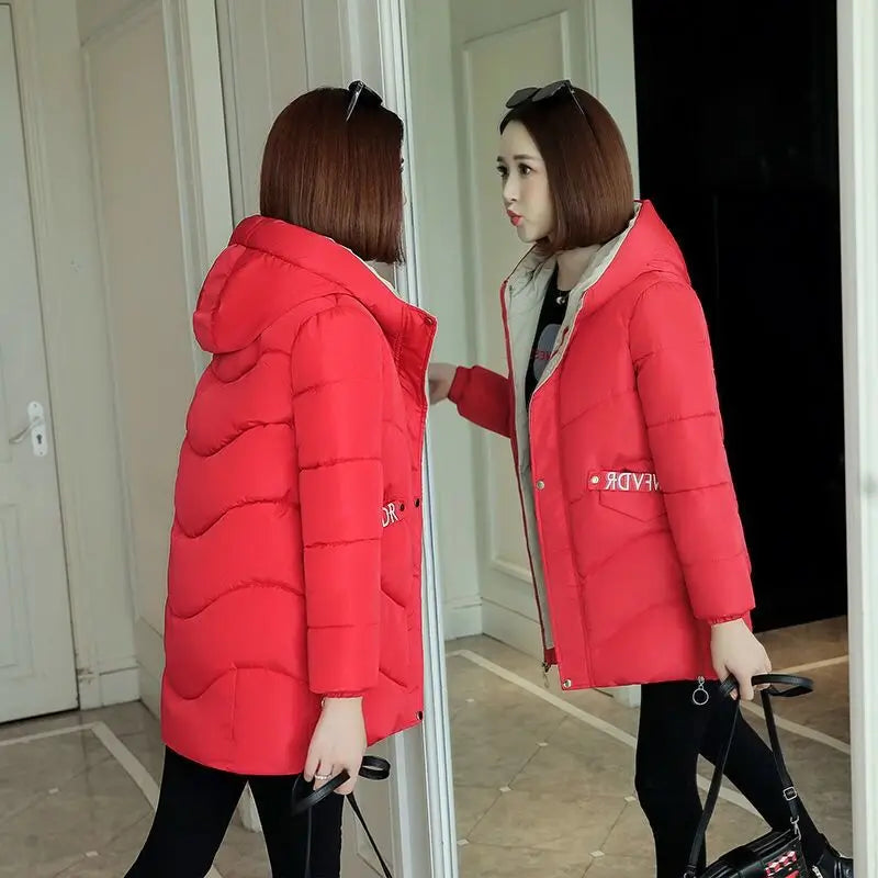 Orwindny Wadded Clothing Female 2023 New Women's Winter Jacket Cotton Jacket Slim Parkas Ladies Coats M-3XL