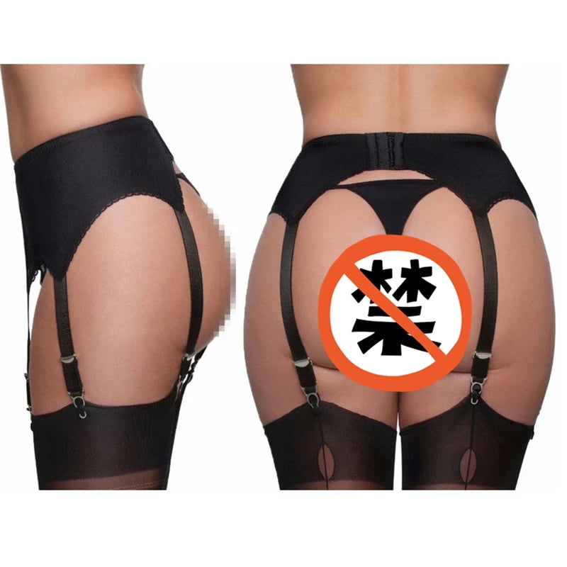 Sexy Garter Belt Women High Waist Mesh Suspender Belt Female lady Elastic Sexy Lingerie Garters Femme Night Club