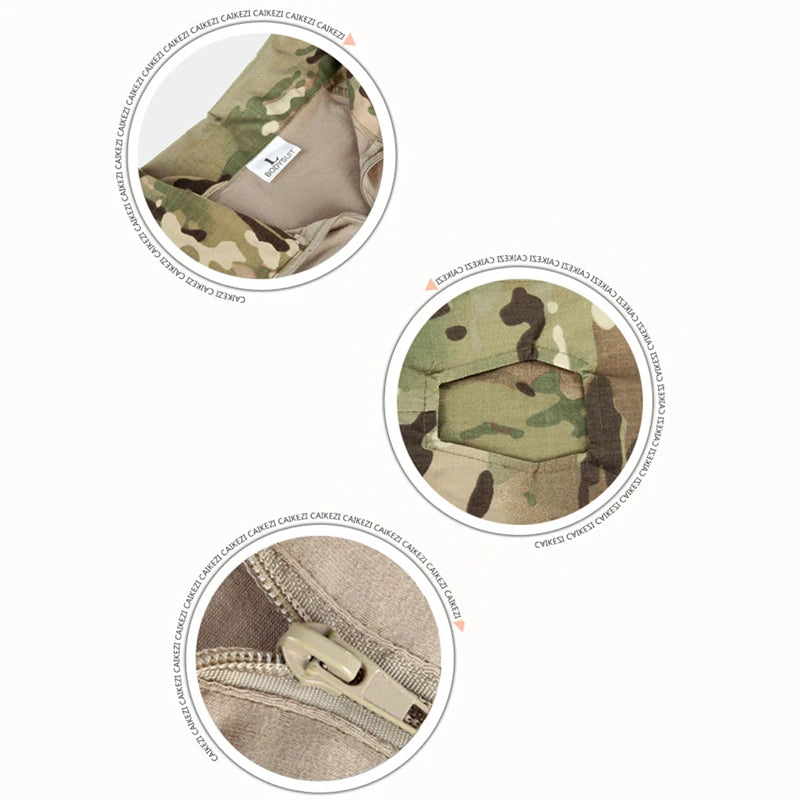 Camouflage tactical military clothing paintball army cargo pants combat trousers multicam militar tactical pants with knee pads