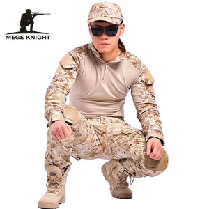 Camouflage tactical military clothing paintball army cargo pants combat trousers multicam militar tactical pants with knee pads