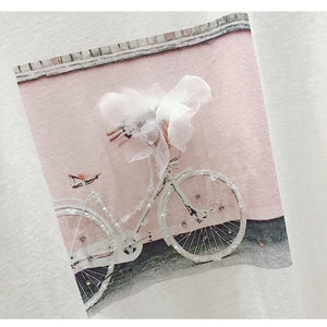 gkfnmt 2021 Fashion Cool Print Female Summer T-shirt White Cotton Women Tshirts Casual Harajuku T Shirt Femme Pink Loose Top