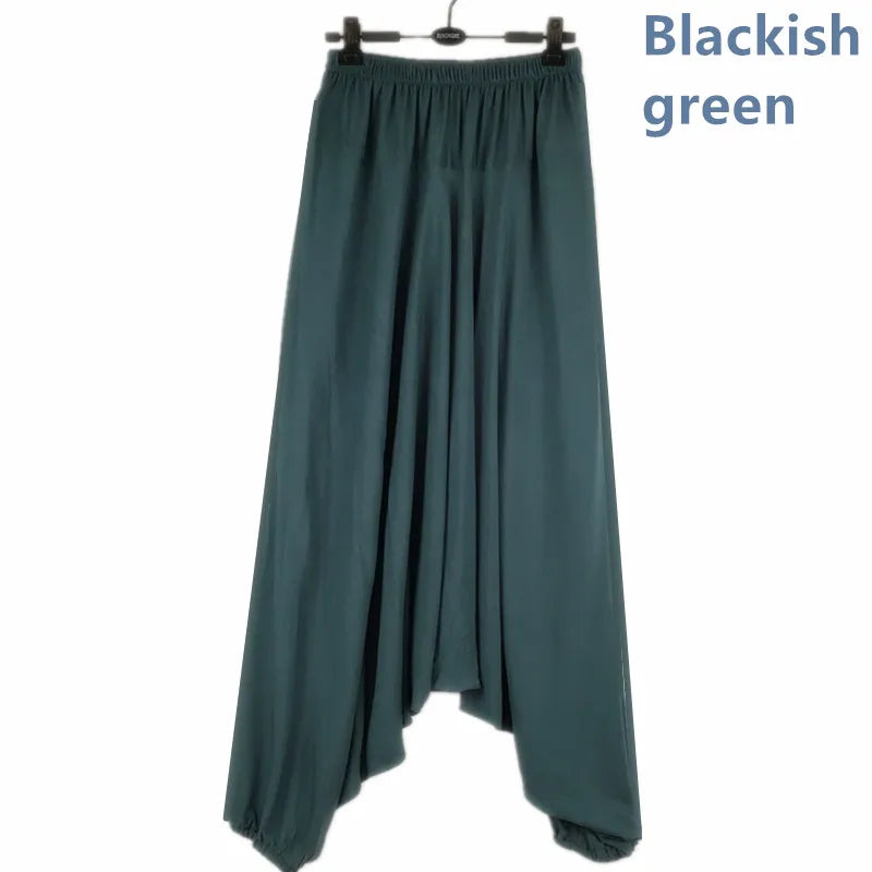 Large crotch pants ,harem pants ,plus size M-5XL men pants,dancing trousers,casual trousers Black green blue white