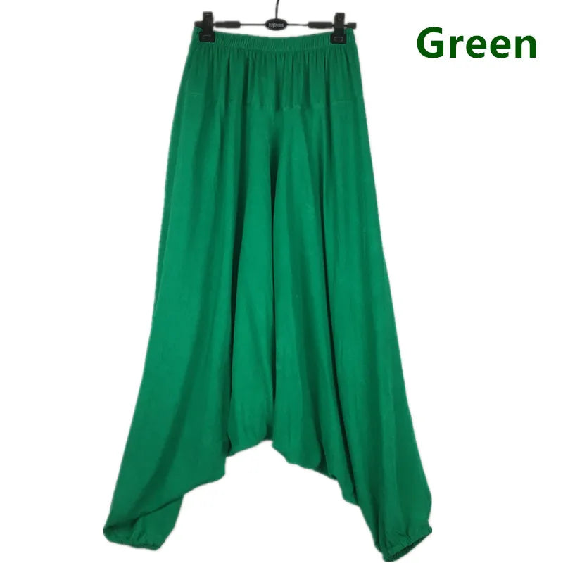 Large crotch pants ,harem pants ,plus size M-5XL men pants,dancing trousers,casual trousers Black green blue white