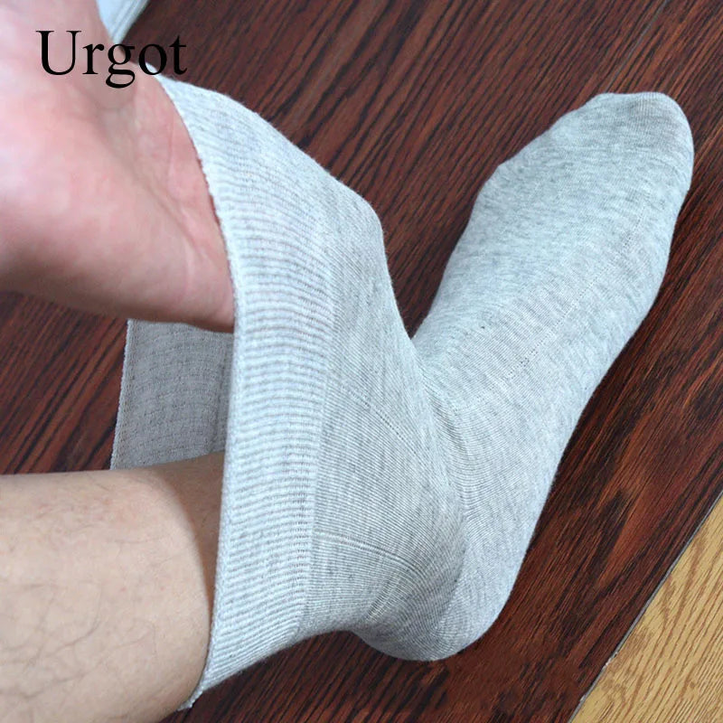 Urgot 5 Pairs Men's Socks Large Plus Big Size 48,49,50 All-match Casual Business Anti-Odor Men Socks Sox Meias Calcetines Hombre