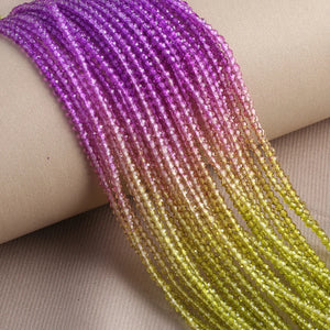 125 Pieces Spinel Beads Crystal Beads Loose DIY Jewelry Making Bracelet Necklace Accessories 3mm Length 38cm - Essential Love Store