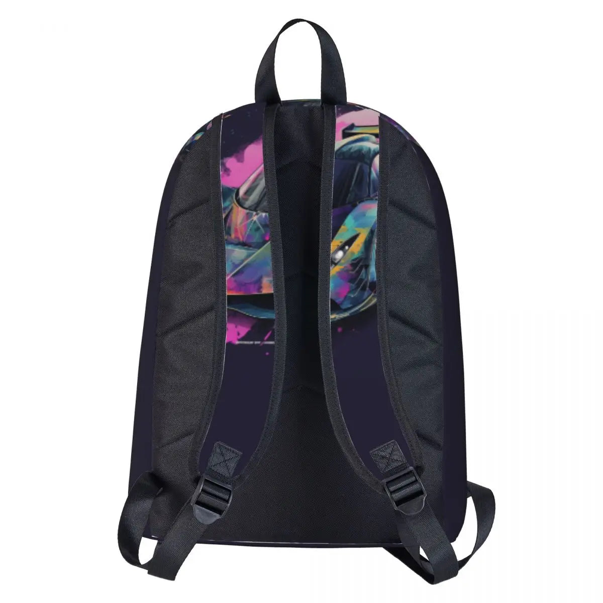 Dazzling Sports Car Backpack Psychadelic Grafitti Travel Backpacks Men Custom Soft School Bags Funny Rucksack