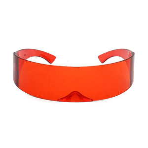 Futuristic Rimless Wrap Around Anti-UV Cycling Sunglasses