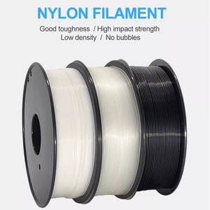 Nylon 3D Printer Filament PA Polyamide 1.75mm High Tensile Strength Flexibility Sublimation 250/500g 3D Printing Nylong Filament