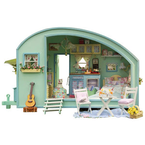 Large Diy Doll House Case  Model Building Miniature 3D Wooden Handmade Dollhouse Birthday Gifts Dolls Toy Time Travel